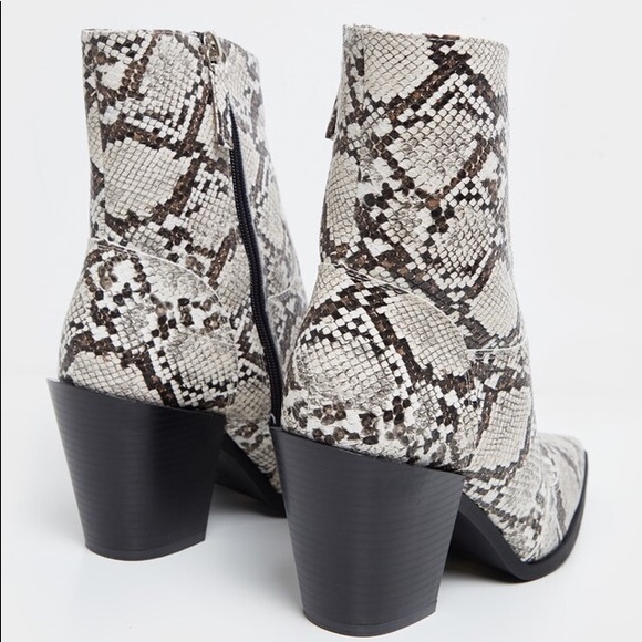 Pretty Little Thing Snakeskin Boots - Picture 3 of 3